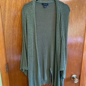 Green short sleeve cardigan, Size XL, Atmosphere